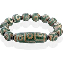 Amazon | ZenBless Dzi Beads チベットブレスレット マラビーズ Amazon | ZenBless Dzi Beads チベットブレスレット マラビーズ